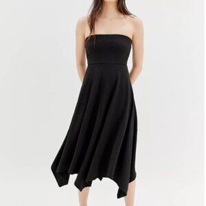 NWOT Urban Outfitters Madison Textured Strapless Midi Dress Small